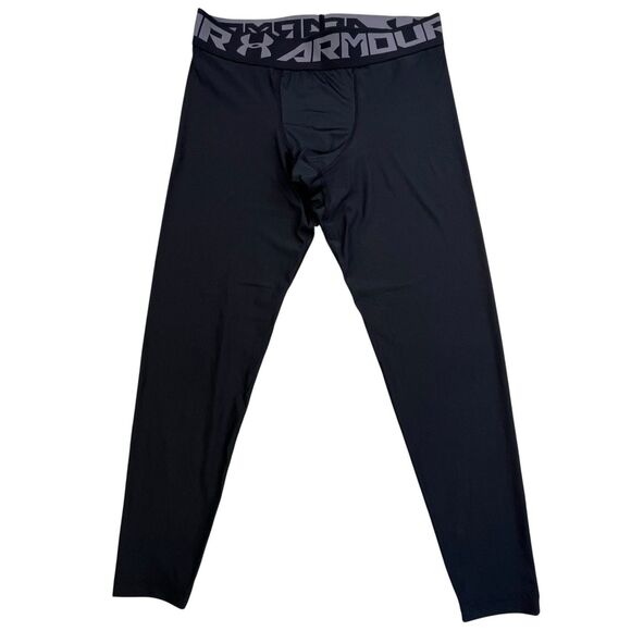 Under Armour Compression Pants Men’s XL Black Baselayer Leggings Gym Workout - Picture 1 of 9